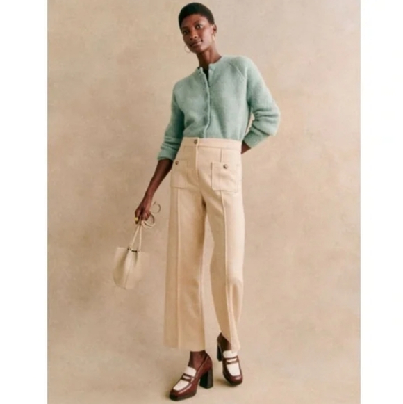 Sezane Othello Cardigan Green-Grey XS - Picture 4 of 11